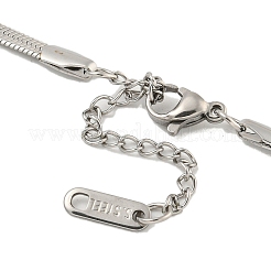 304 Stainless Steel Snake Chain Necklaces&nbsp;NJEW-P311-02C-P