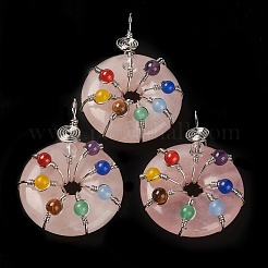 Natural Rose Quartz Pendants&nbsp;G-A031-01P-05