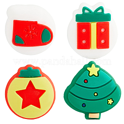 4Pcs 4 Styles Christmas Silicone Joystick Cap&nbsp;DIY-GF0011-59A