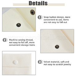 12Pcs 2 Styles Square Velvet Jewelry Bags&nbsp;TP-HY0001-02