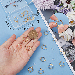 20Pcs 304 Stainless Steel Clip-on Earring Findings&nbsp;STAS-BBC0003-25