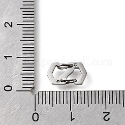 304 Stainless Steel Keychain Clasp Findings&nbsp;STAS-U051-01A-P