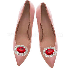 2 Pairs 2 Style Detachable Rhinestone Shoe Decoration&nbsp;DIY-AR0003-19A