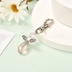 Faceted Teardrop Glass Pendants&nbsp;HJEW-JM00536-02