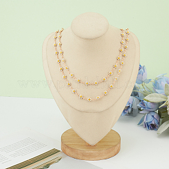 Brass Enamel Link Chains&nbsp;CHC-WH0012-13-1