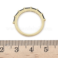 Brass Micro Pave Cubic Zirconia Finger Rings for Women&nbsp;RJEW-H256-10G-01