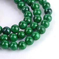 Natural Dyed Yellow Jade Gemstone Bead Strands&nbsp;G-R271-10mm-Y14
