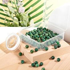 100Pcs 8mm Natural African Jade Bead Round Beads&nbsp;DIY-LS0002-46