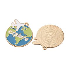 Alloy Enamel Pendants&nbsp;ENAM-V002-03KCG