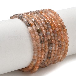 Gradient Natural Multi-Moonstone Beads Strands&nbsp;GG-CBA2E9C-A01-3mm