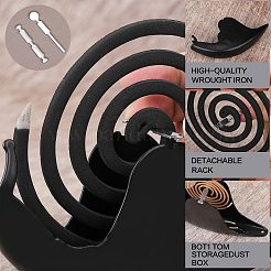 Creative Iron Fireproof Mosquito Incense Plate with Snail Mosquito Incense Holder&nbsp;JX838B