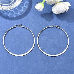 Tarnish Resistant 304 Stainless Steel Big Hoop Earrings&nbsp;EJEW-F105-13P