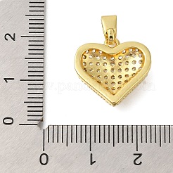Rack Plating Brass Micro Pave Cubic Zirconia Pendants&nbsp;KK-I716-08G
