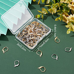 100Pcs 2 Colors 304 Stainless Steel Leverback Earring Findings&nbsp;STAS-BBC0001-56