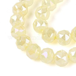 Anti-Tarnish Electroplate Glass Beads Strands&nbsp;GLAA-N064-6mm-06