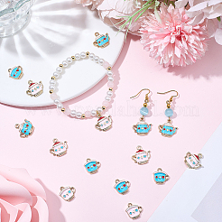 24Pcs 4 Styles Zinc Alloy Enamel Pendants&nbsp;ENAM-SC0007-58
