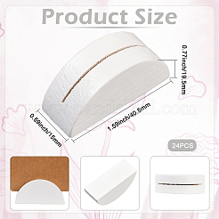 24Pcs Pine Wood Name Card Holder&nbsp;DJEW-SP0001-21A-03