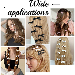 60Pcs 3 Colors Ribbon Bowknot Alligator Hair Clip&nbsp;PHAR-SC0001-007