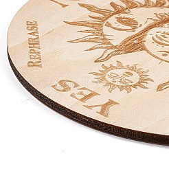 Wooden Carved Cup Mats&nbsp;LS-AJEW-P103-01K
