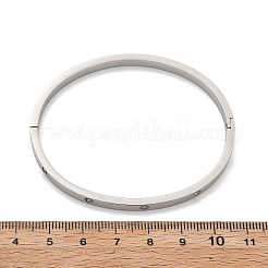304 Stainless Steel Rhinestone Bangles for Women&nbsp;BJEW-Z092-05P