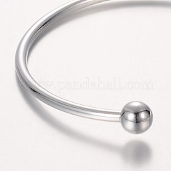 Brass Torque Bangle Cuff Bangle Making&nbsp;BJEW-P062-03