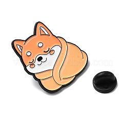 Shiba Inu with Blanket Enamel Pins&nbsp;LS-JEWB-I055-04EB-02