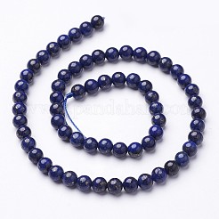 Grade A Round Dyed Natural Lapis Lazuli Beads&nbsp;X1-GSR6mmC123
