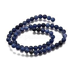 Natural Sodalite Round Bead Strands&nbsp;G-P072-27-4mm