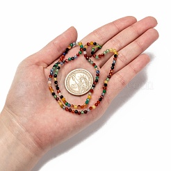 Natural Agate Beads Strands&nbsp;G-A129-3mm-A06
