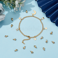 PVD Vacuum Plating 304 Stainless Steel Lobster Claw Clasps&nbsp;STAS-UN0018-95B-G