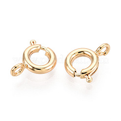 Brass Spring Ring Clasps&nbsp;X-KK-Q669-33G
