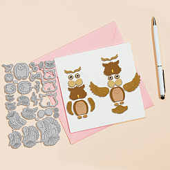 Owl Theme Carbon Steel Cutting Dies Stencils&nbsp;DIY-WH0309-3777