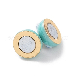 Brass Magnetic Clasps&nbsp;ZIRC-F136-10G-01