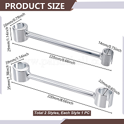 2Pcs Chromium-vanadium Steel Wrench Tools&nbsp;TOOL-WH0165-32