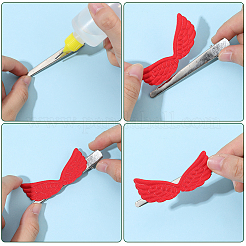 50Pcs 5 Colors Cloth Wings Ornament Accessories&nbsp;DIY-GF0012-52