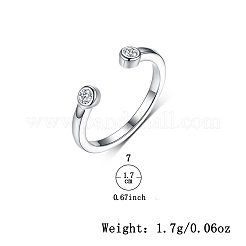 S925 Silver Zircon Geometric Jewelry Set Earrings Necklace Ring for Women&nbsp;JY0116-3