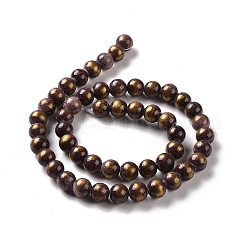 Natural Mashan Jade Beads Strands&nbsp;G-F670-A28-8mm