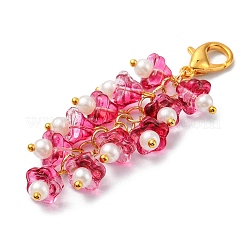 Trumpet Flower Glass Pendant Decorations&nbsp;HJEW-YW0001-02D