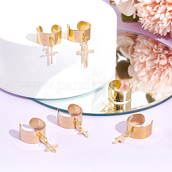 6Pcs 6 Style 304 Stainless Steel Open Cuff Rings Set&nbsp;RJEW-AB00007