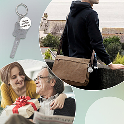 6Pcs Stainless Steel Keychains&nbsp;AJEW-PH0006-23