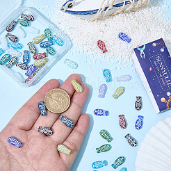 60Pcs Painted Glass Beads&nbsp;GLAA-SC0003-28