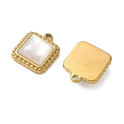 Natural Freshwater Shell Pendants&nbsp;STAS-G397-21G-01