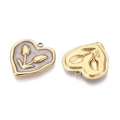 304 Stainless Steel and Enamel Pendants&nbsp;STAS-T068-82A