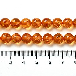 Resin Imitation Amber Beads Strands&nbsp;RESI-Z017-01B