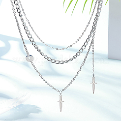 6Pcs 304 Stainless Steel Pendants&nbsp;STAS-UN0052-94