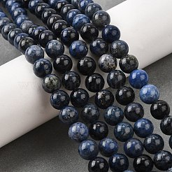 Natural Grade AA Dumortierite Quartz Round Bead Strands&nbsp;G-P075-43-4mm