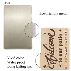 Vintage Metal Tin Sign&nbsp;AJEW-WH0157-094