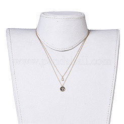 Brass Tiered Necklaces&nbsp;NJEW-JN02384-03