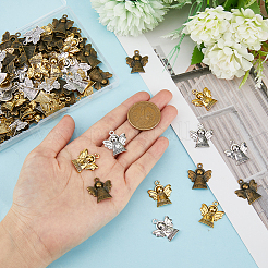 120PCS 3Colors Tibetan Style Pendants&nbsp;TIBEP-DC0001-05