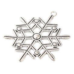 Tibetan Style Alloy Snowflake Big Pendants&nbsp;TIBEP-5252-AS-LF